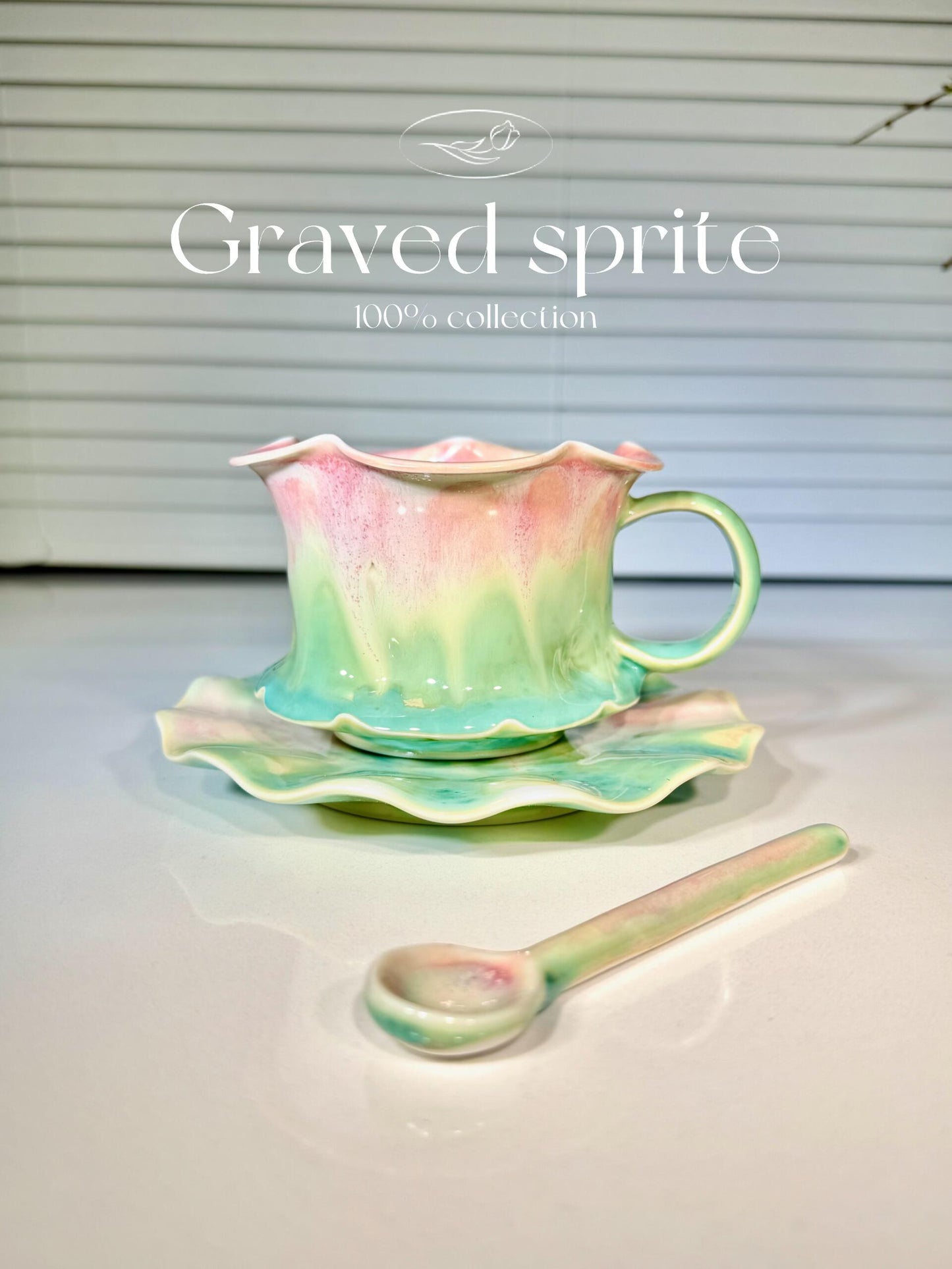 Spring Blossom Glaze Mug Cup Set
