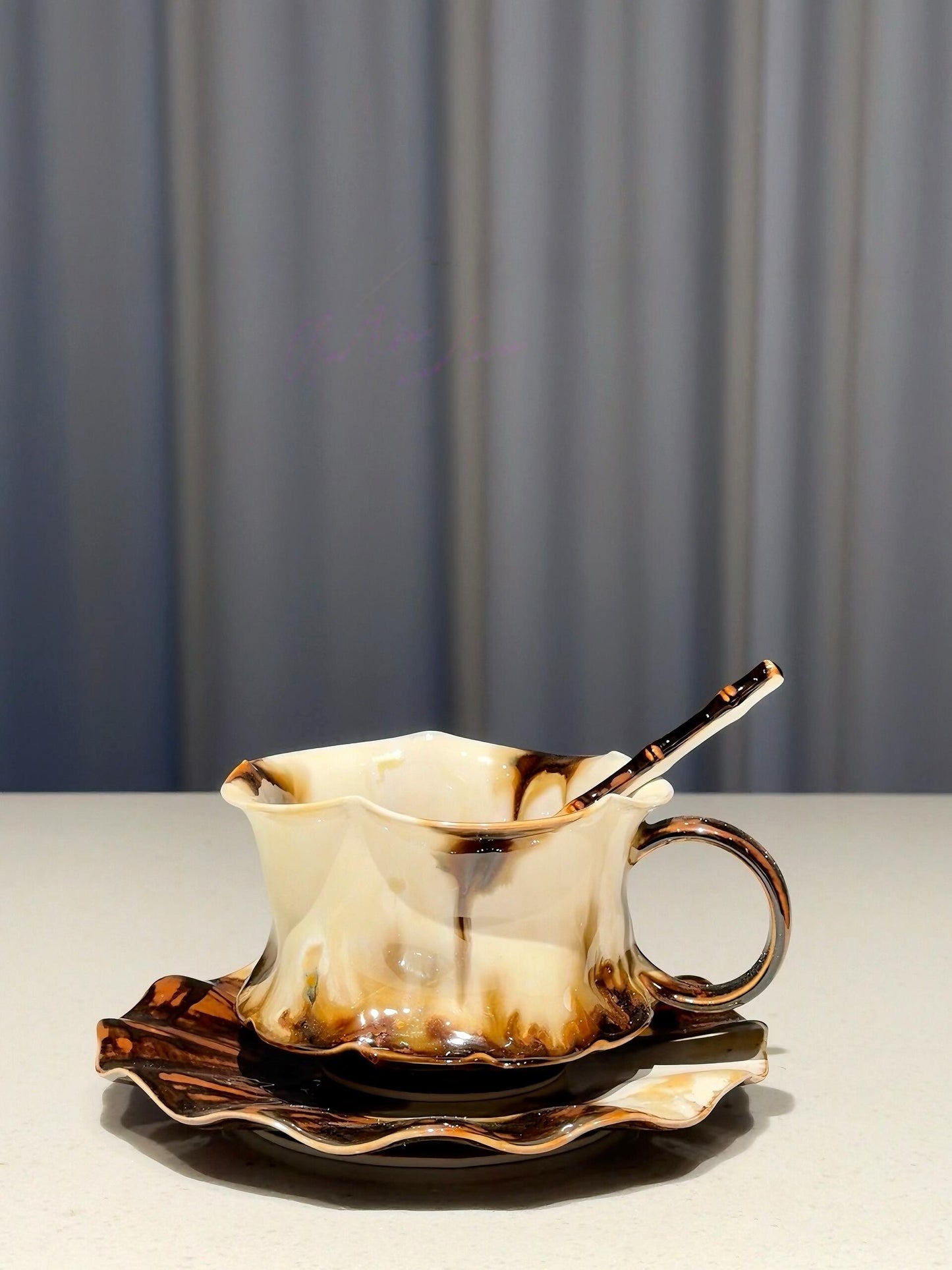 Cappuccino Mist Glaze Cup Set