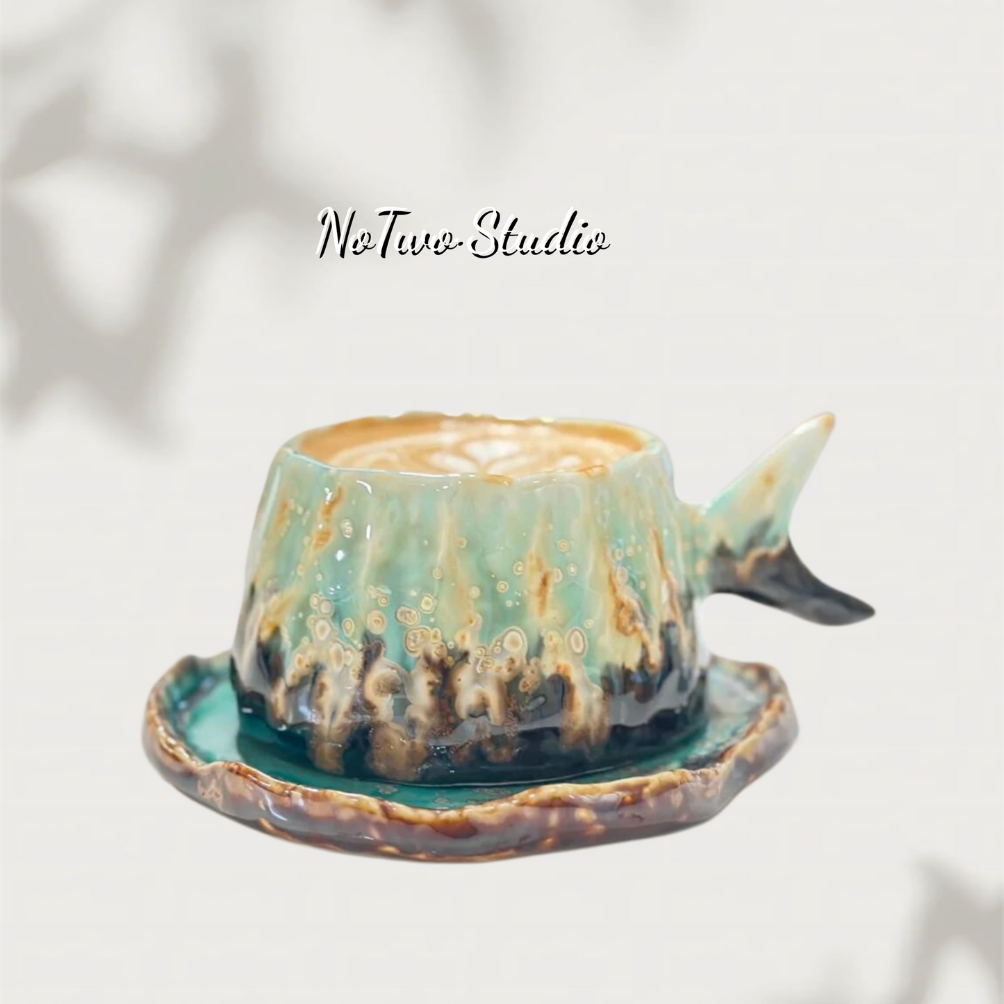 Handcrafted Ocean Whale Cup Set