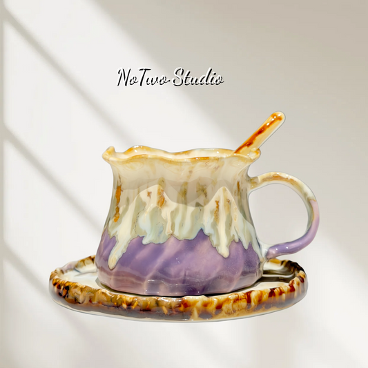 Dusty Lavender Studio Flow-Glaze Cup Set