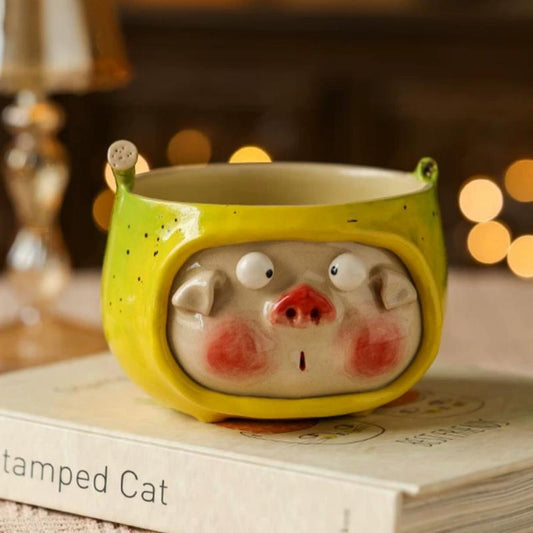 Handmade Banana Ceramic Art Bowl