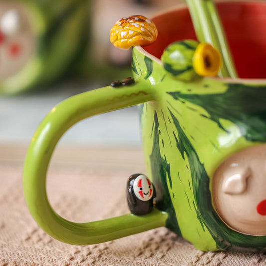 Handmade Ceramic Watermelon Art Mug (B)